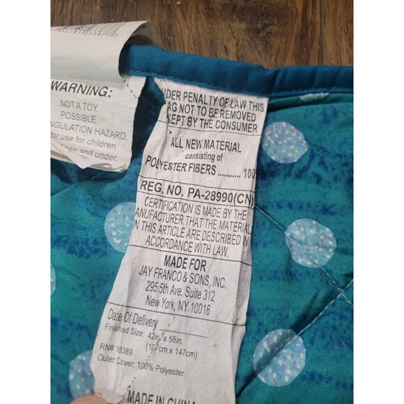 Crib Quilt Blanket Eric Carle Very Hungry Caterpillar Colorful Playroom 58X42” - Picture 11 of 11